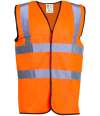 WR001 DWHV24 Warrior Hi-Vis Waistcoat Fluorescent Orange colour image